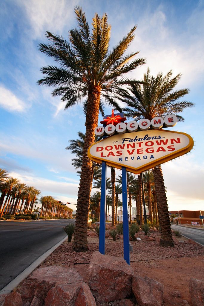 Welcome to downtown Las Vegas. Photograph - Alamy